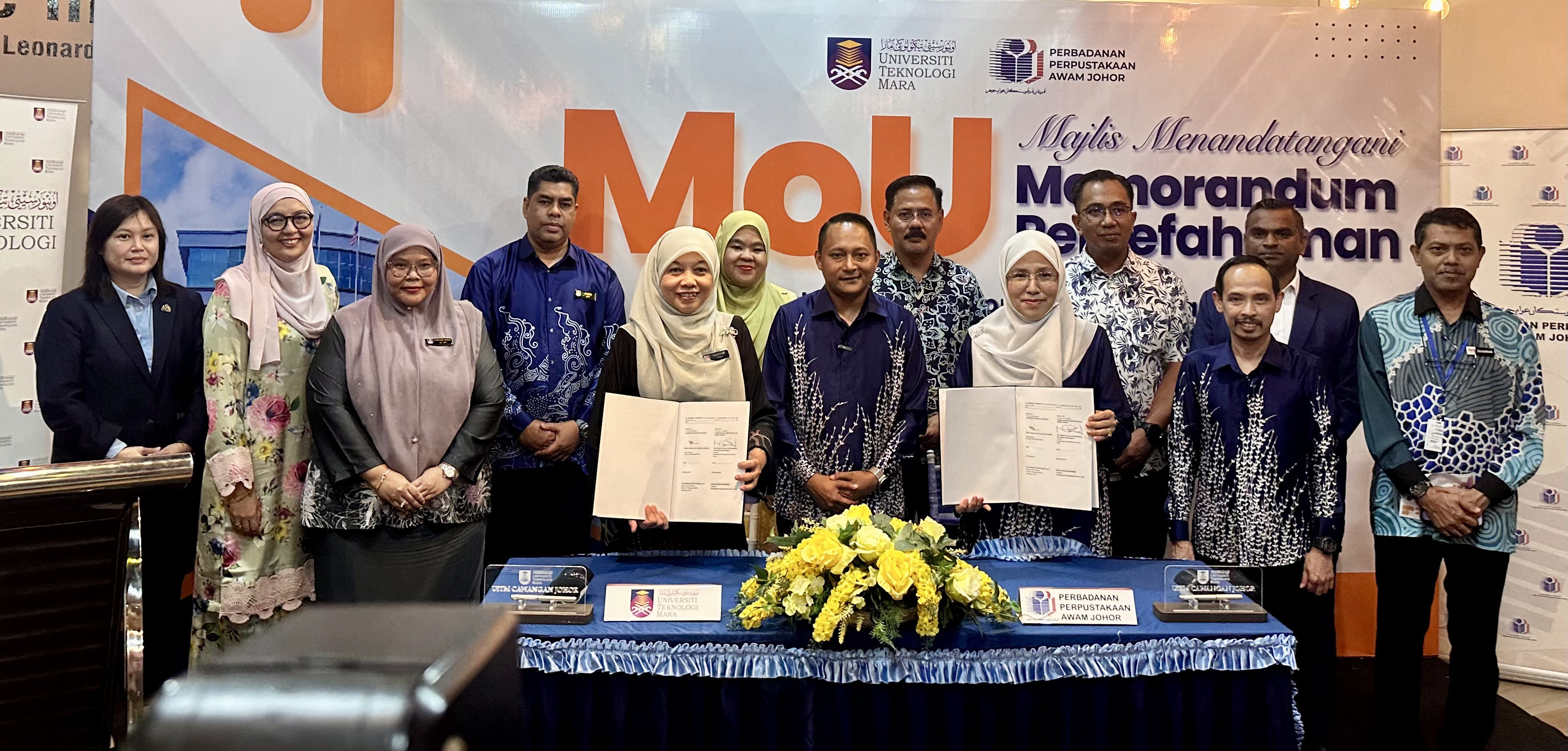 Majlis Menandatangani MOU bersama Perbadanan Perpustakaan Awam Johor